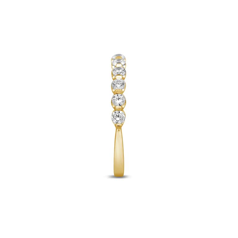 Diamond Anniversary Band with Shared Prongs in 14K Yellow Gold (1/2 ct. tw.) – Image 3 of 3
