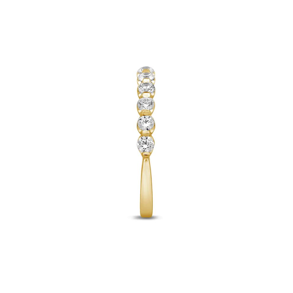 Diamond Anniversary Band with Shared Prongs in 14K Yellow Gold (1/2 ct. tw.) – Image 3 of 3