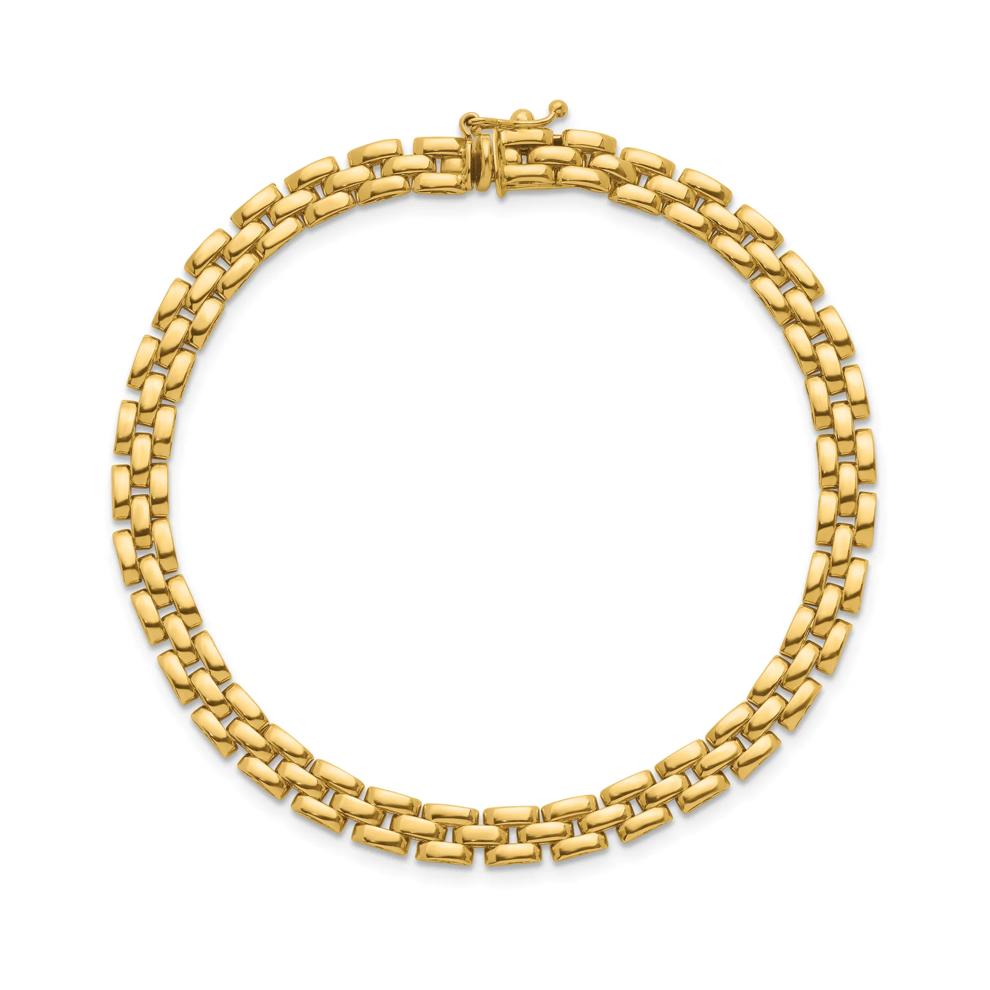 Fancy Chain Bracelet in 14K Yellow Gold, 7.5" – Image 2 of 2