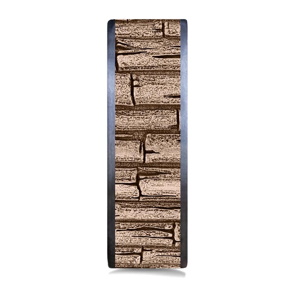 Men&rsquo;s Bamboo Stalks Wedding Band in 14K Gold &amp; Tantalum, 7.5MM – Image 3 of 3