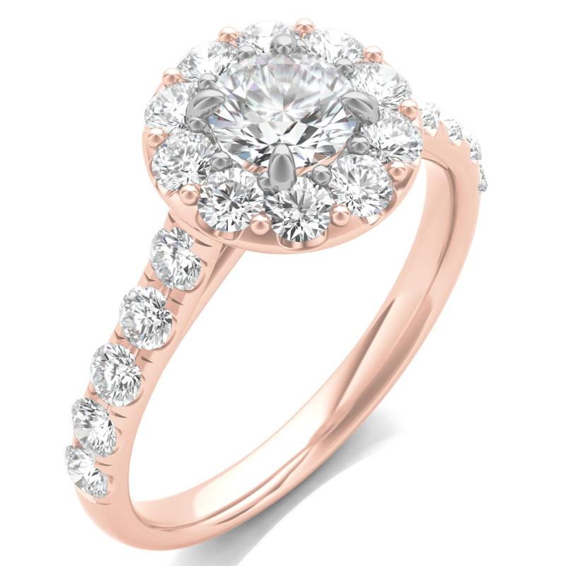 Diamond Bridal Set in 14K Rose Gold &#40;2 ct. tw.&#41; – Image 7 of 7