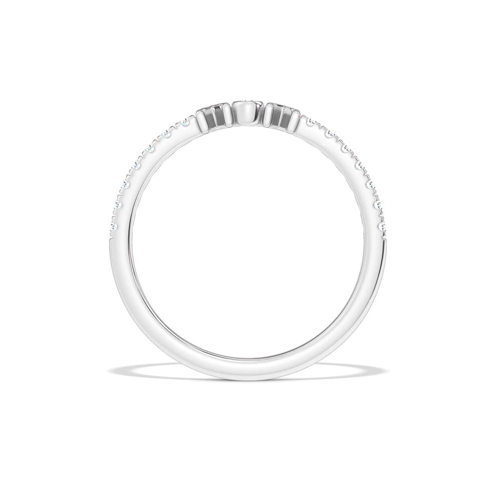Diamond "Mom" Stack Band in 10K White Gold (1/7 ct. tw.) – Image 2 of 4