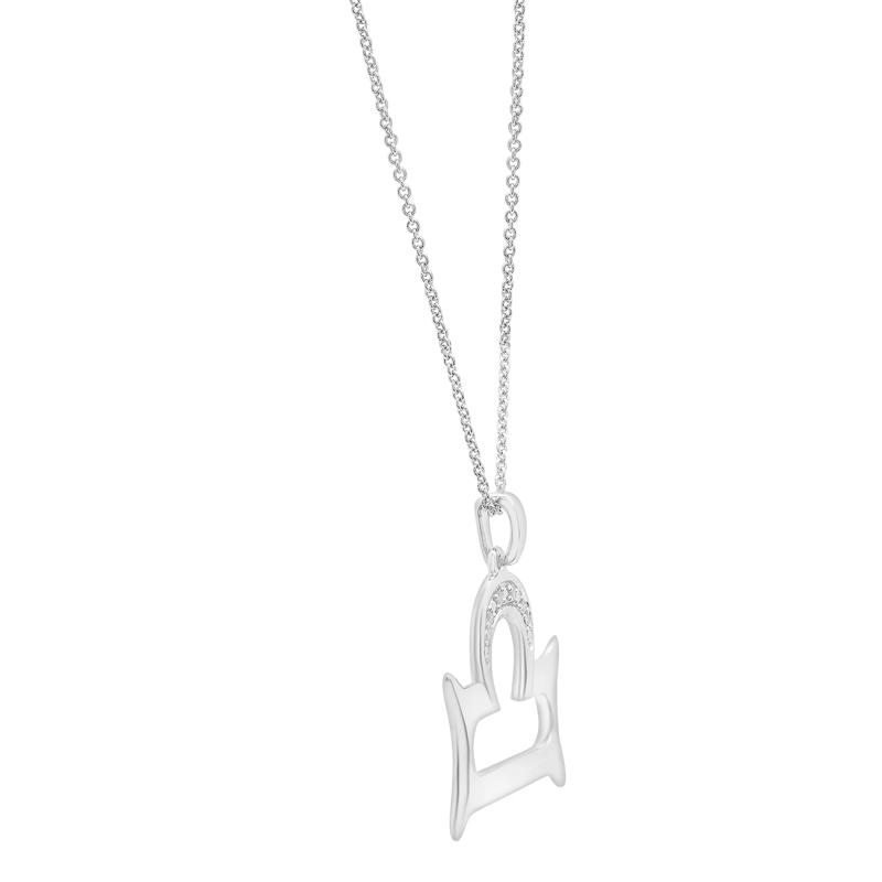 Diamond Accent Libra Pendant in Sterling Silver  – Image 2 of 4