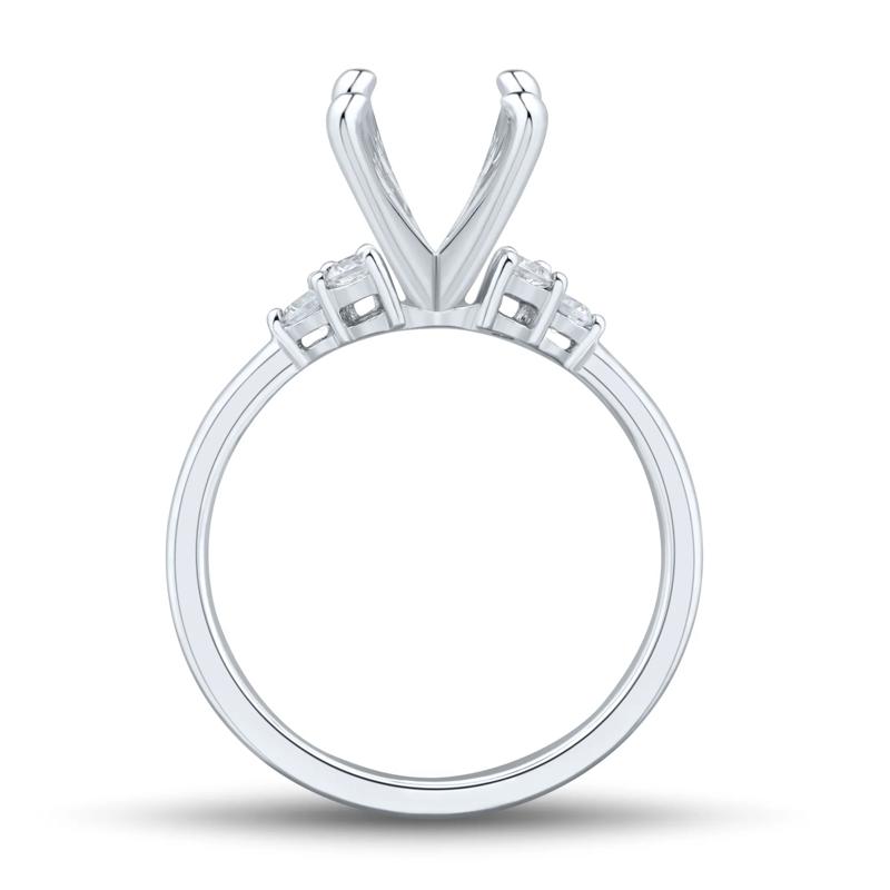 Lab Grown Diamond Semi-Mount Engagement Ring in 14K White Gold (1/4 ct. tw.) (Setting Only) – Image 3 of 6
