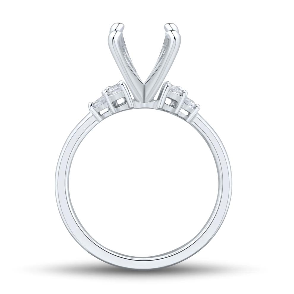 Lab Grown Diamond Semi-Mount Engagement Ring in 14K White Gold (1/4 ct. tw.) (Setting Only) – Image 3 of 6