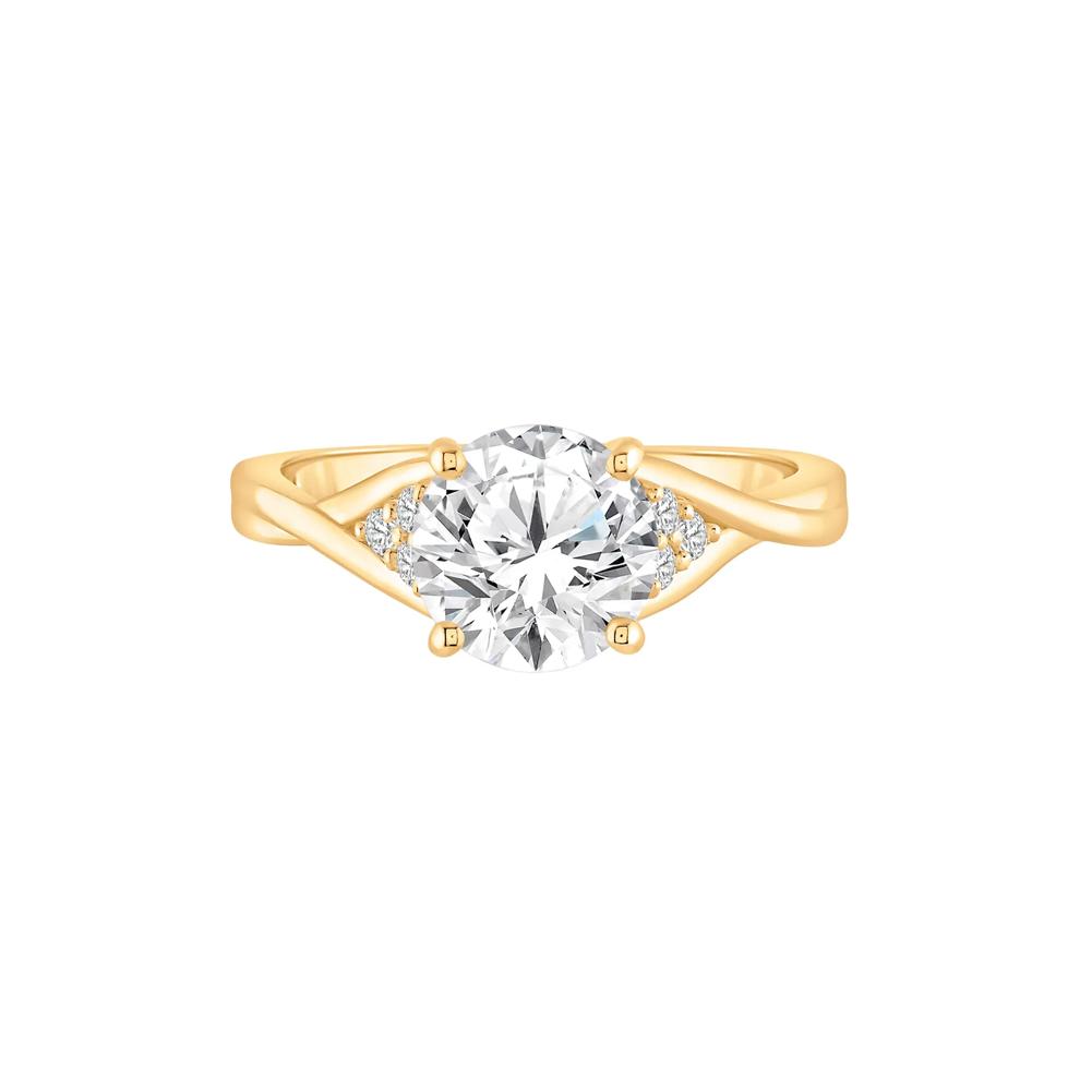 Lab Grown Diamond Round Engagement Ring in 14K Yellow Gold (2 ct. tw.) – Image 1 of 4