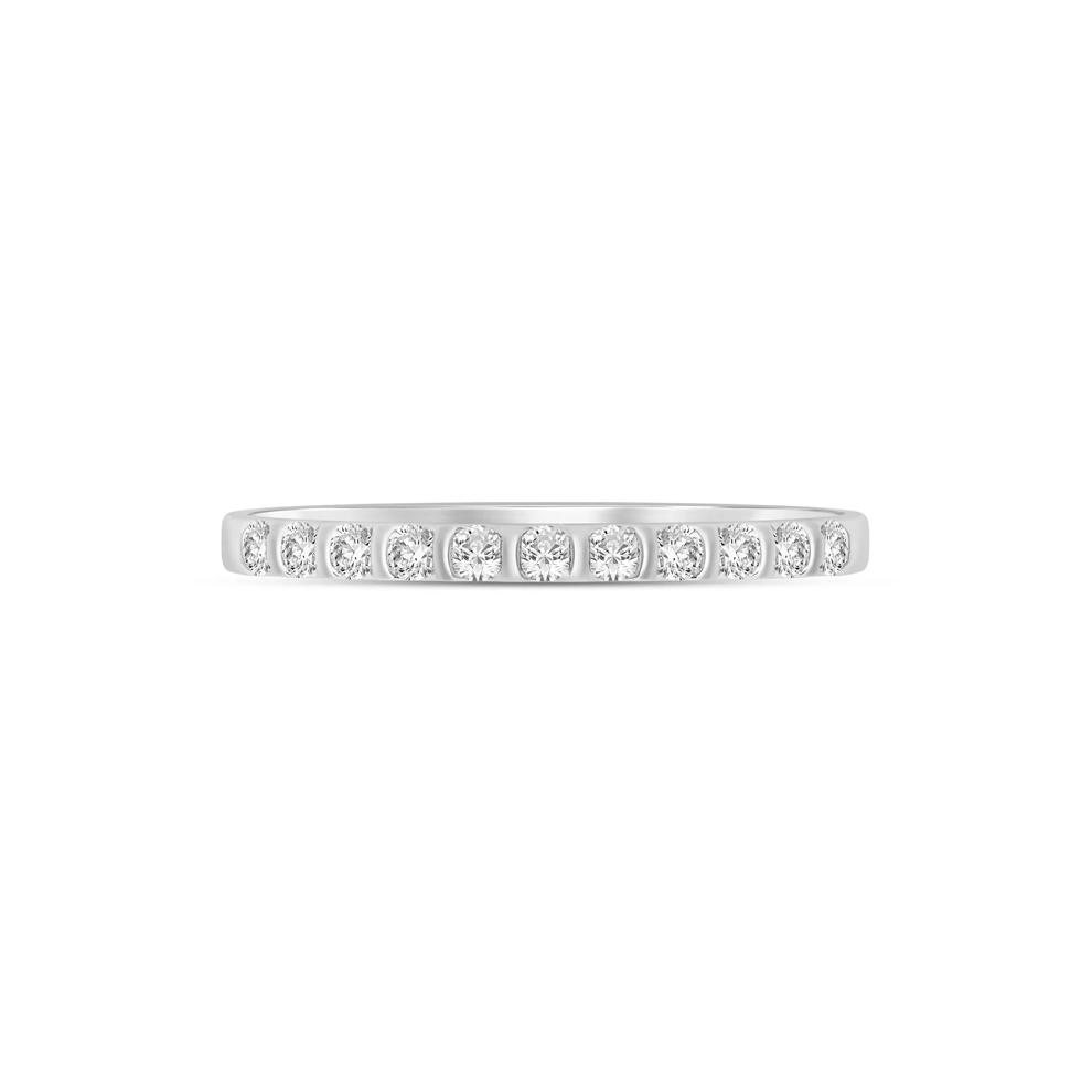 Diamond Band in 10K White Gold (1/7 ct. tw.) – Image 1 of 3
