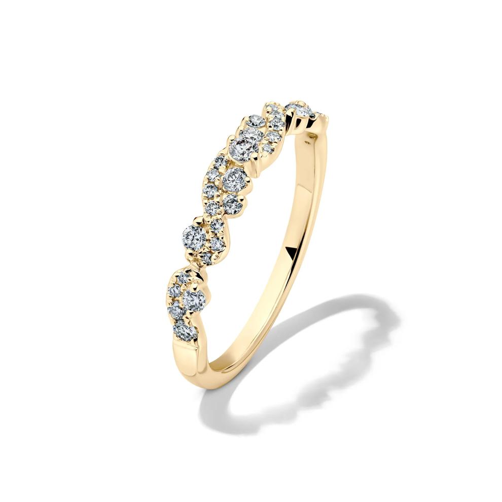 Lab Grown Diamond Swirl Band in 14K Yellow Gold (1/3 ct. tw.)  – Image 4 of 4