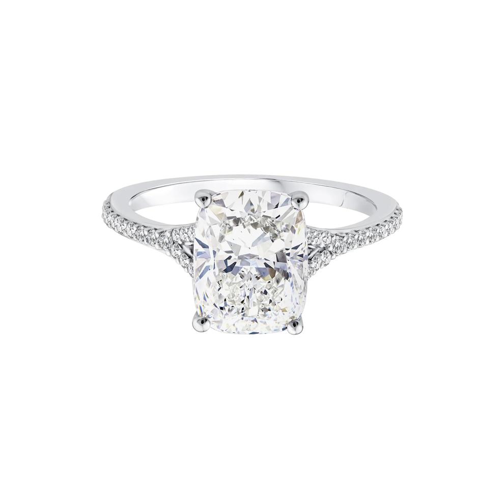 Lab Grown Diamond Engagement Ring in 14K White Gold (3 1/4 ct. tw.) – Image 1 of 3