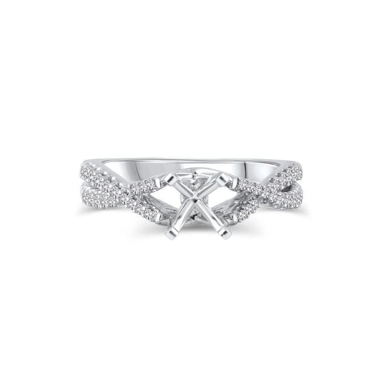 1/3 ct. tw. Diamond Semi-Mount Engagement Ring in 14K White Gold &#40;Setting Only&#41; – Image 2 of 6