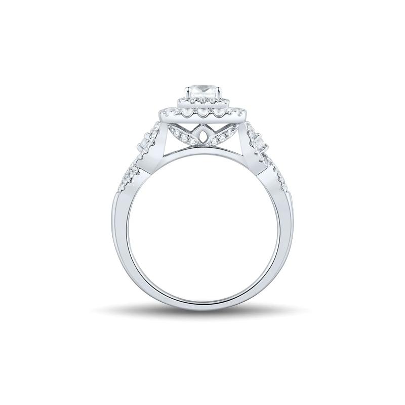 Helzberg Limited Edition 1 ct. tw. Diamond Engagement Ring in 14K White Gold – Image 2 of 4
