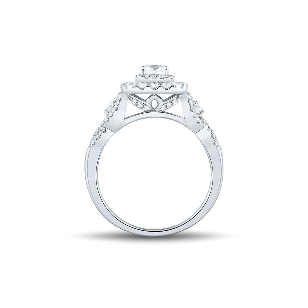Helzberg Limited Edition 1 ct. tw. Diamond Engagement Ring in 14K White Gold – Image 2 of 4