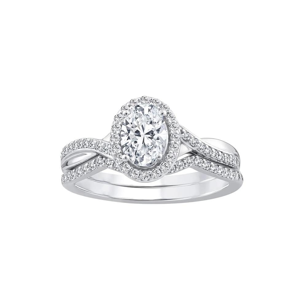 Lab Grown Diamond Engagement Ring Set in 10K White Gold (1 ct. tw.) – Image 1 of 3