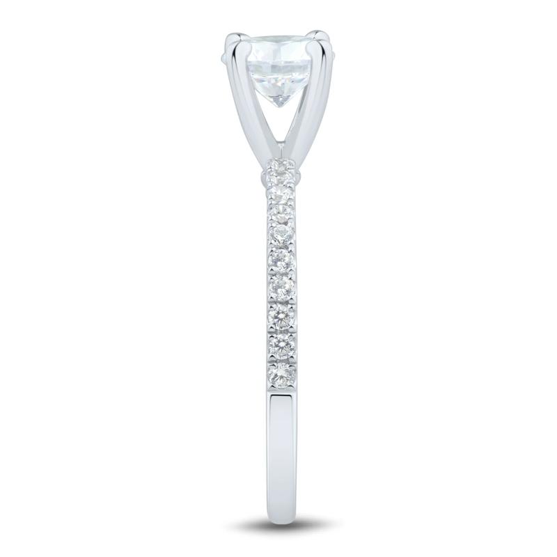 1/5 ct. tw. Diamond Semi-Mount Engagement Ring in 14k White Gold &#40;Setting Only&#41;  – Image 5 of 6