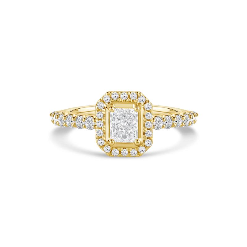 Radiant-Cut Diamond Engagement Ring in 14K Yellow Gold &#40;1 ct. tw.&#41; – Image 1 of 4