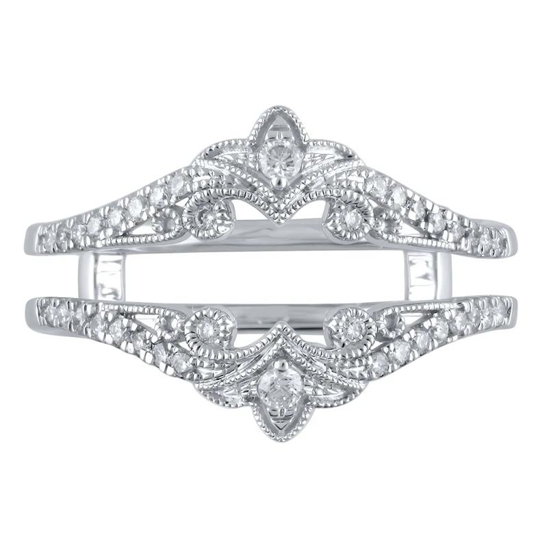 1/4 ct. tw. Diamond Ring Enhancer in 10K White Gold – Image 1 of 1