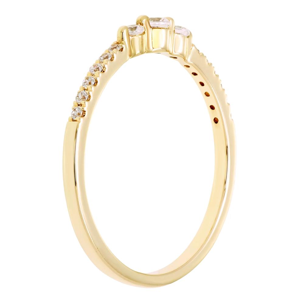 Diamond Ring in 10K Yellow Gold (1/5 ct. tw.) – Image 2 of 3