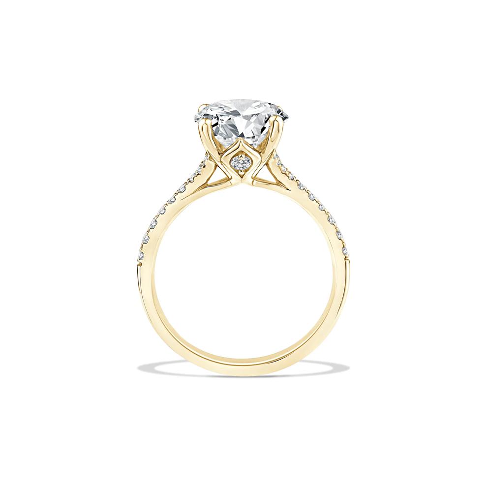 Lab Grown Diamond Engagement Ring in 18K Yellow Gold (4 1/4 ct. tw.) – Image 2 of 4