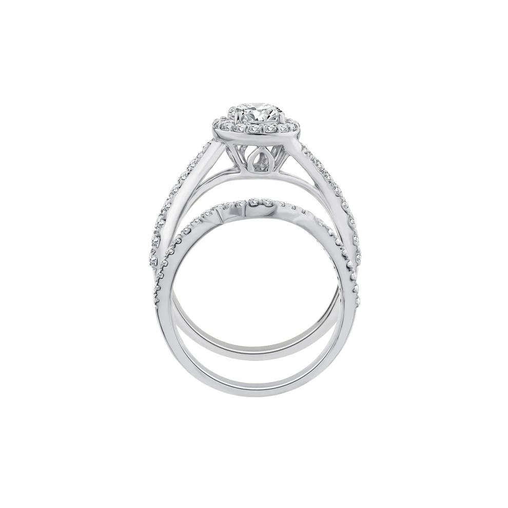 Lab Grown Diamond Engagement Ring Set in 10K White Gold (1 1/4 ct. tw.) – Image 2 of 3