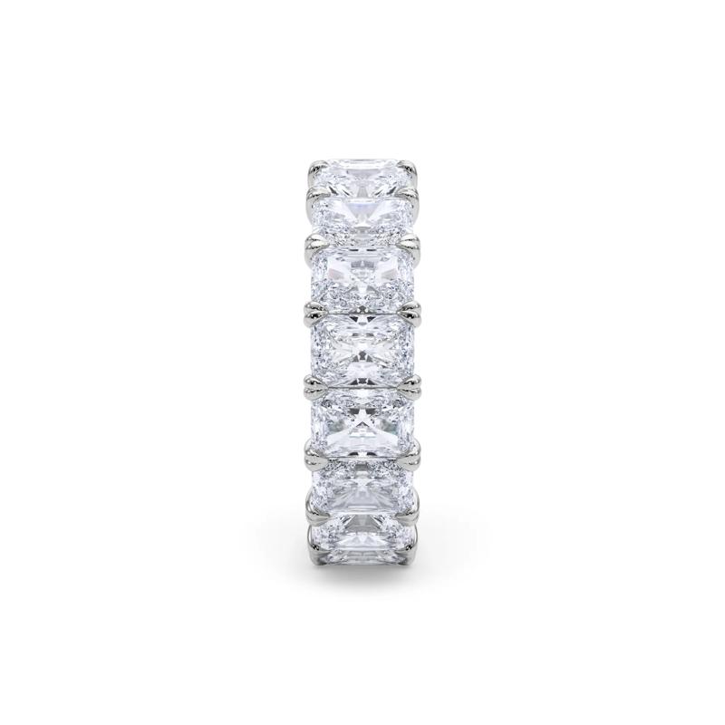 Lab Grown Diamond Radiant-Cut Eternity Band in 14K White Gold &#40;7 ct. tw.&#41; – Image 3 of 5