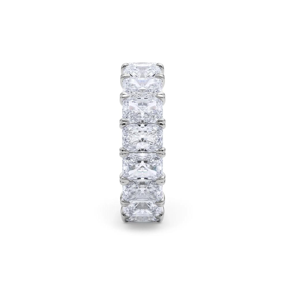 Lab Grown Diamond Radiant-Cut Eternity Band in 14K White Gold (7 ct. tw.) – Image 3 of 5