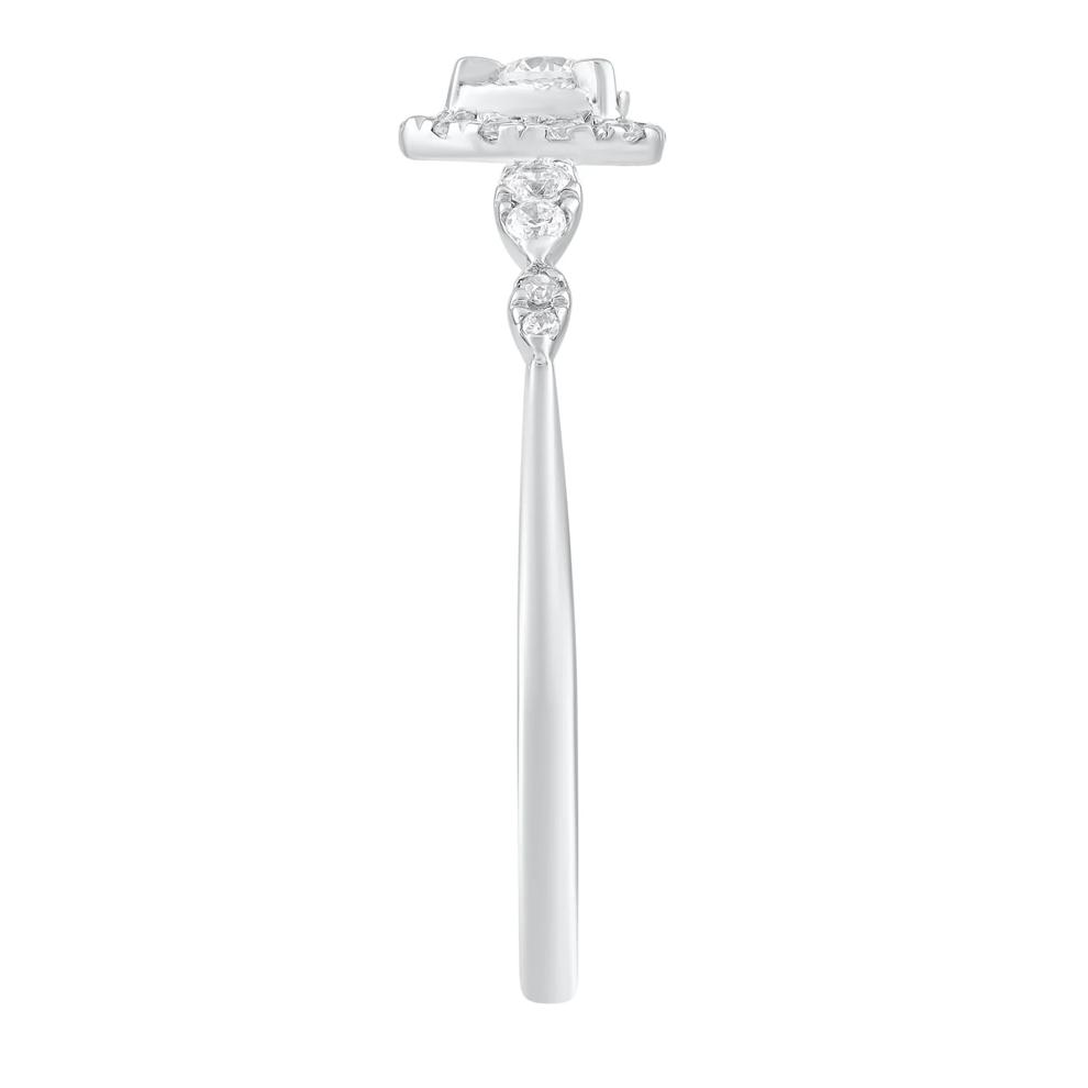 Heart Diamond Promise Ring in 10K White Gold (1/4 ct. tw.) – Image 3 of 3