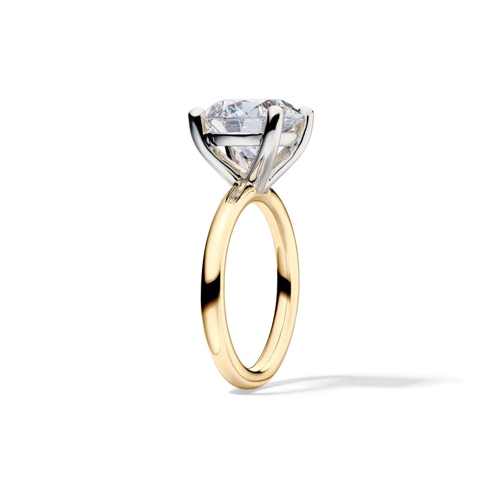 Lab Grown Diamond Round Solitaire Engagement Ring in 14K Yellow Gold (5 ct.) – Image 3 of 4