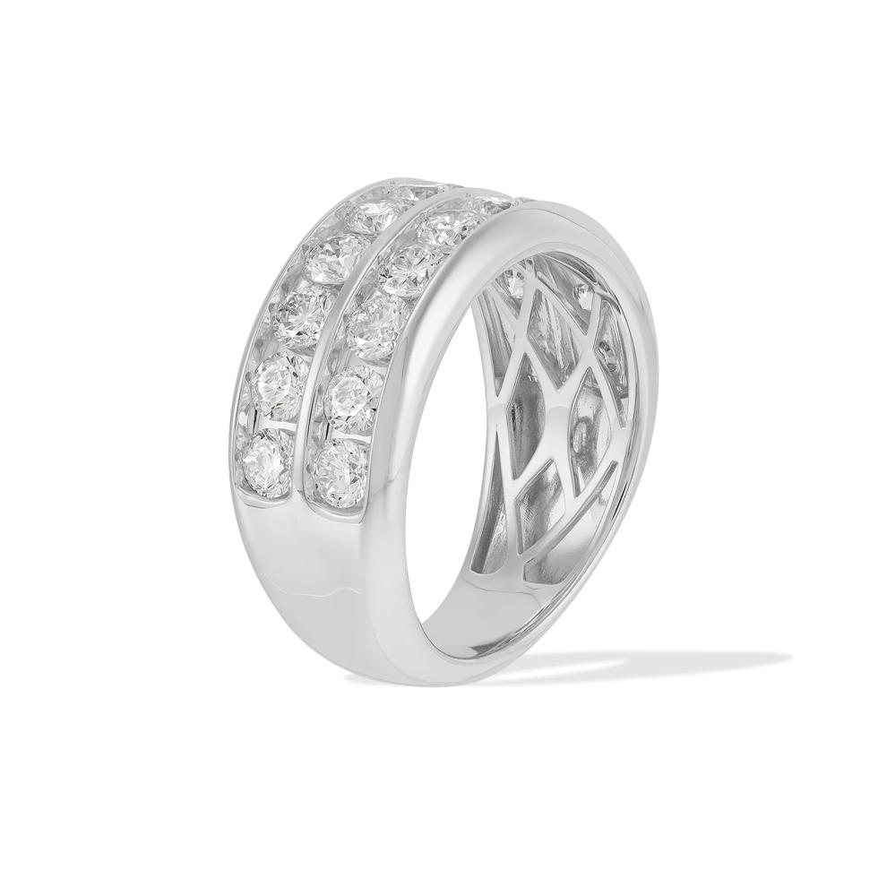 Men's Lab Grown Diamond Band in 10K White Gold (3 ct. tw.) – Image 2 of 4