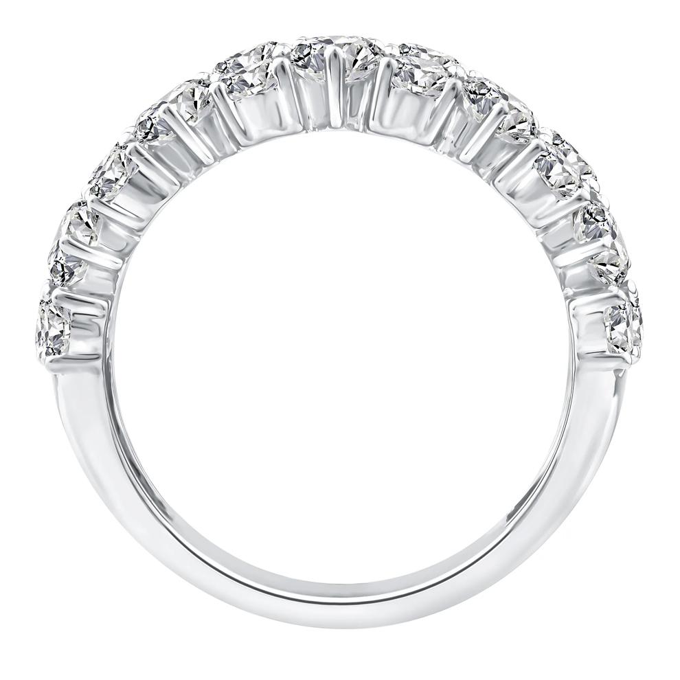 Lab Grown Diamond Pear Wide Anniversary Band in 10K White Gold (3 ct. tw.) – Image 2 of 3