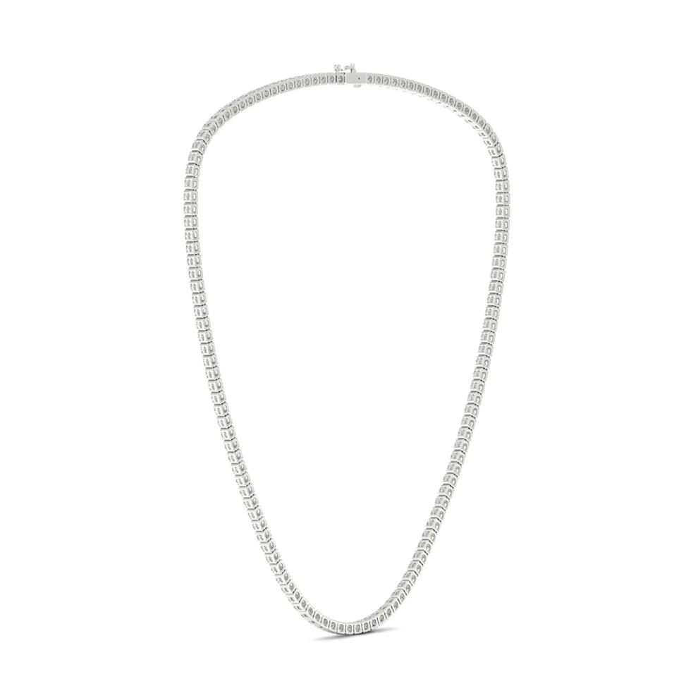Lab Grown Diamond Tennis Necklace in 14K White Gold (11 1/2 ct. tw.) – Image 2 of 4