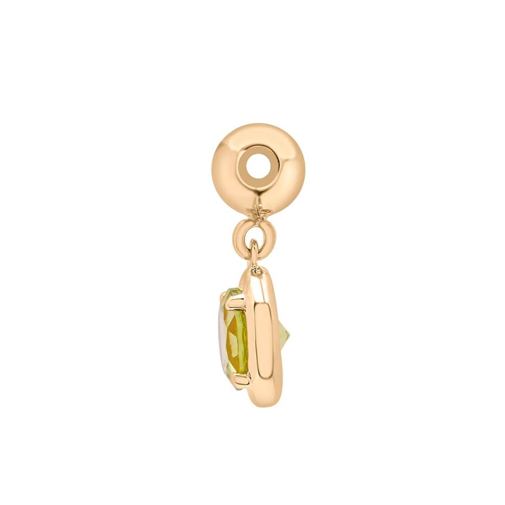 Peridot Birthstone Bead Charm in Vermeil – Image 2 of 3