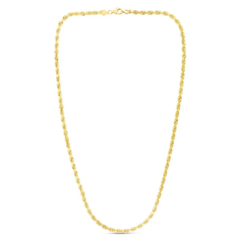 Diamond-Cut Rope Chain in 10K Yellow Gold, 22&quot; – Image 2 of 3