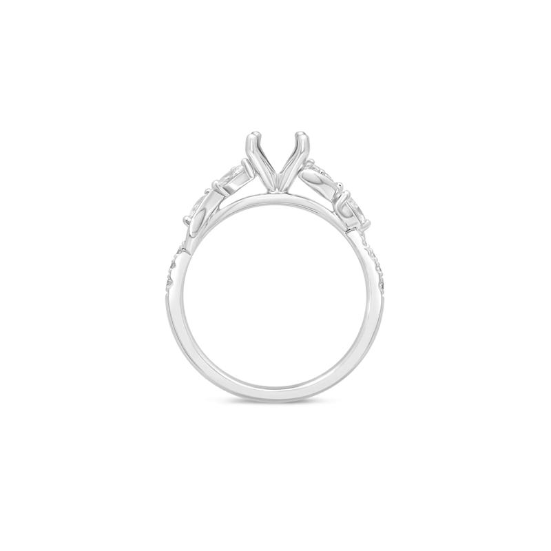 1/3 ct. tw. Diamond Semi-Mount Engagement Ring in 14K White Gold &#40;Setting Only&#41; – Image 4 of 6