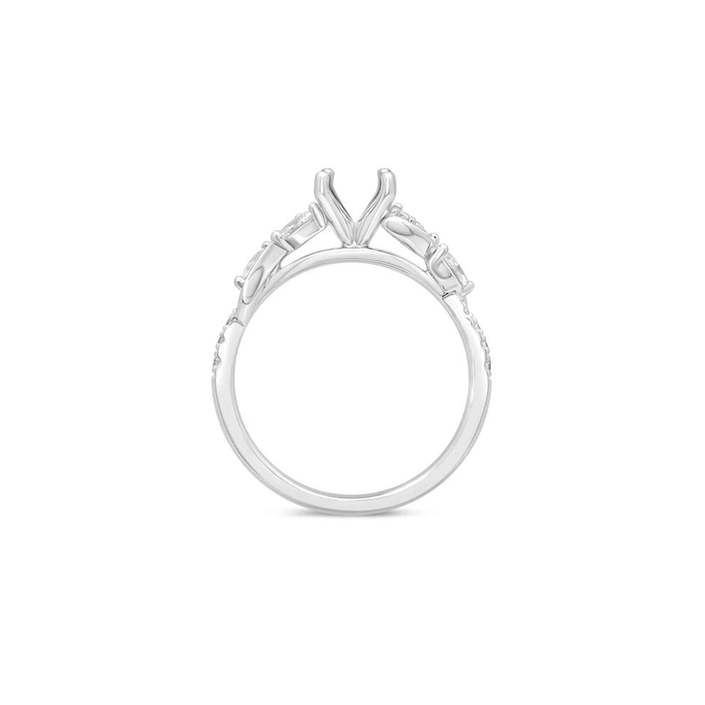 1/3 ct. tw. Diamond Semi-Mount Engagement Ring in 14K White Gold (Setting Only) – Image 4 of 6