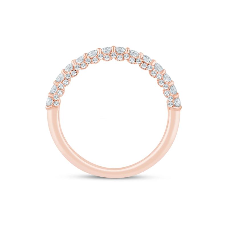 Lab Grown Diamond Wedding Band in 14K Rose Gold (1/2 ct. tw.) – Image 2 of 3