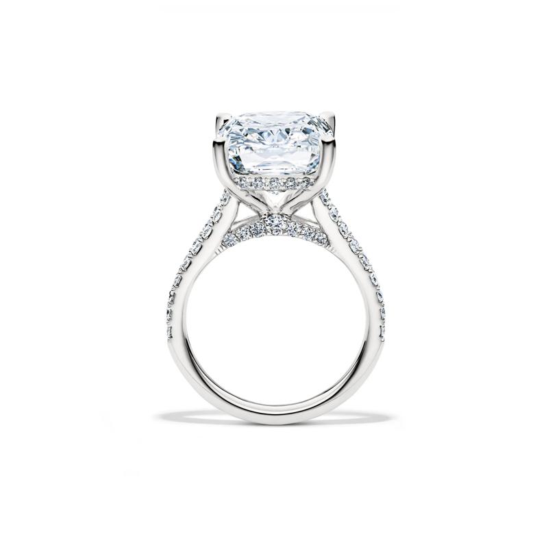 Lab Grown Diamond Elongated Cushion-Cut Engagement Ring in 14K White Gold (11 ct. tw.) – Image 2 of 4