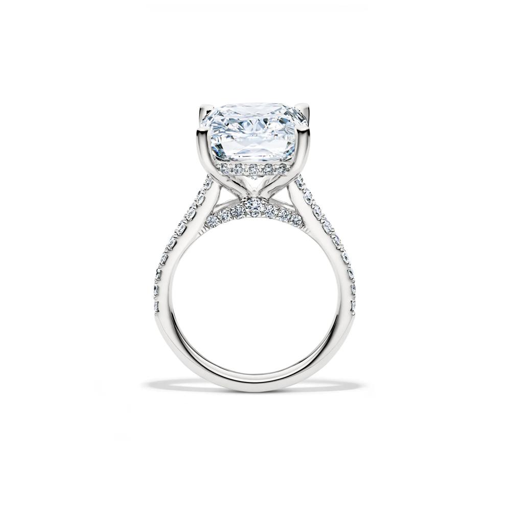 Lab Grown Diamond Elongated Cushion-Cut Engagement Ring in 14K White Gold (11 ct. tw.) – Image 2 of 4