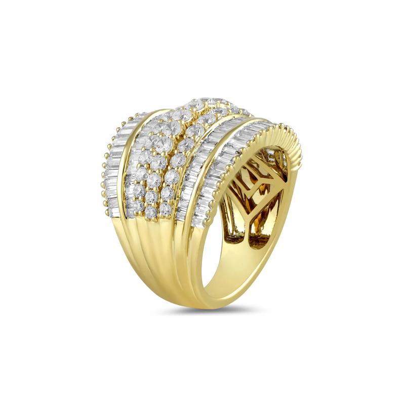 Lab Grown Diamond Wedding Band in 10K Yellow Gold &#40;2 7/8 ct. tw.&#41; – Image 3 of 3