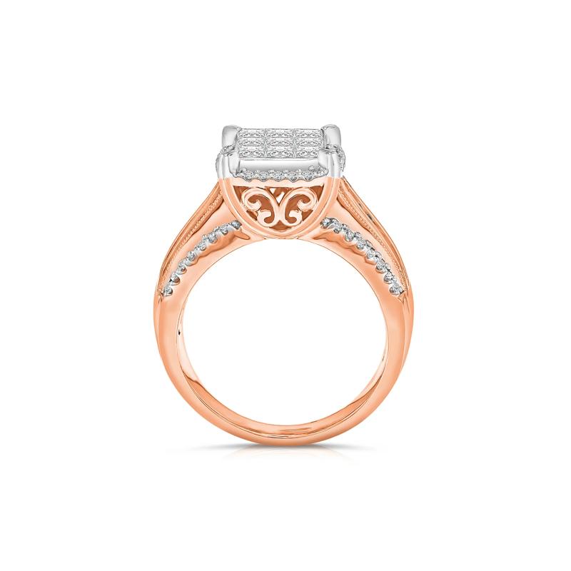 Composite Diamond Engagement Ring in 10K Rose Gold &#40;1 ct. tw.&#41; – Image 2 of 3