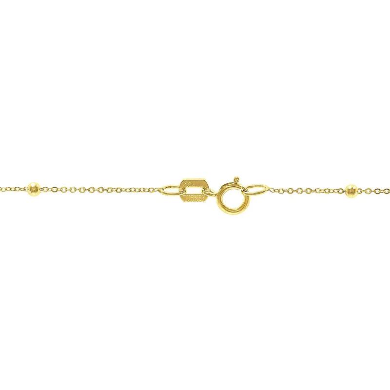 Bead Link Chain in 14K Yellow Gold, 18&quot; – Image 2 of 4