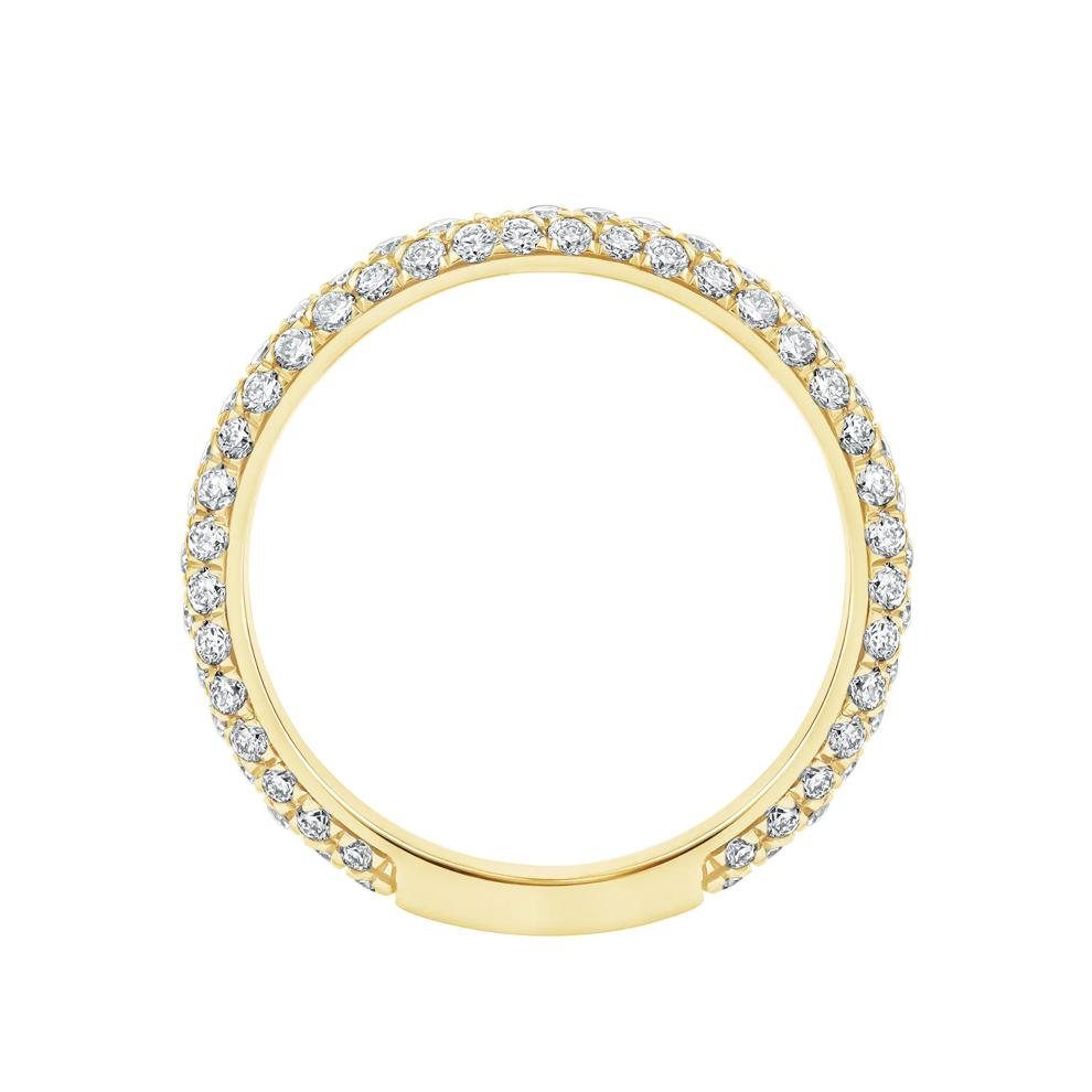 &ldquo;Darcy&rdquo; Lab Grown Diamond Anniversary Band in 18K Yellow Gold (3/4 ct. tw.) – Image 2 of 4