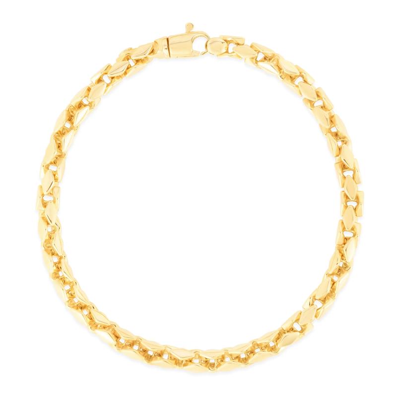Box Link Chain Bracelet in 14K Yellow Gold, 8.25&quot; – Image 1 of 2
