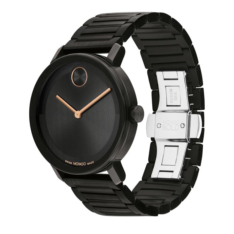 Evolution Men&rsquo;s Dress Watch in Black Ion-Plated Stainless Steel – Image 2 of 3