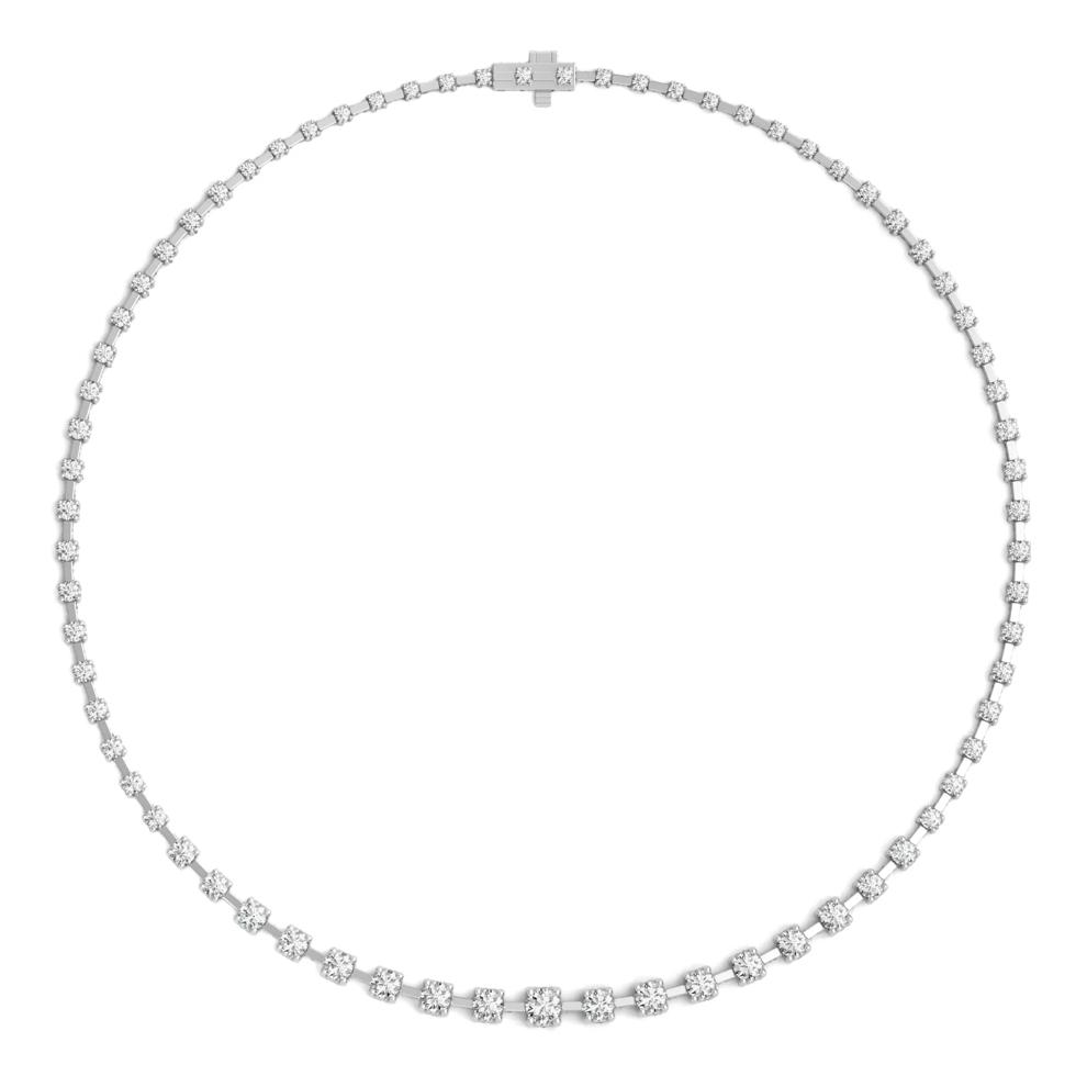 Diamond Riviera Necklace in 14K White Gold, 17&rdquo; (10 ct. tw.) – Image 2 of 3