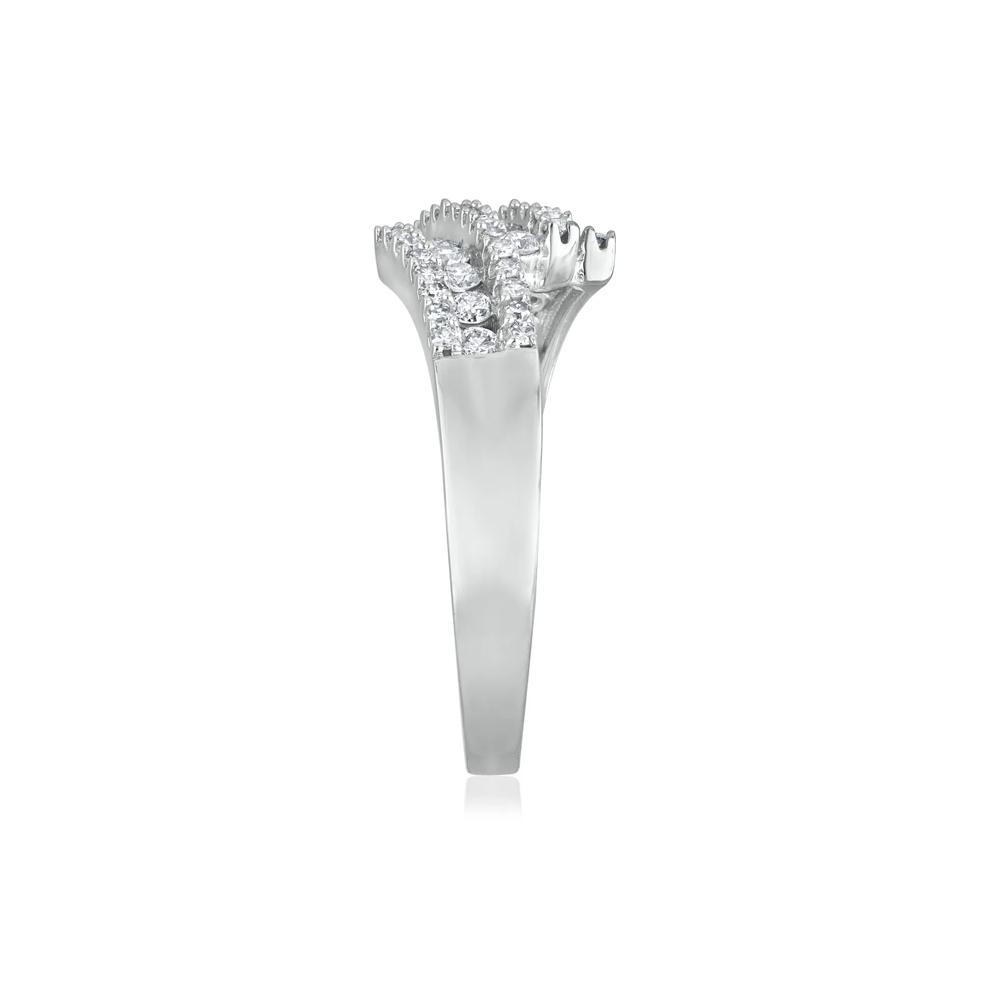 Diamond Tilt Ring in 14K White Gold (1/2 ct. tw.)  – Image 3 of 3
