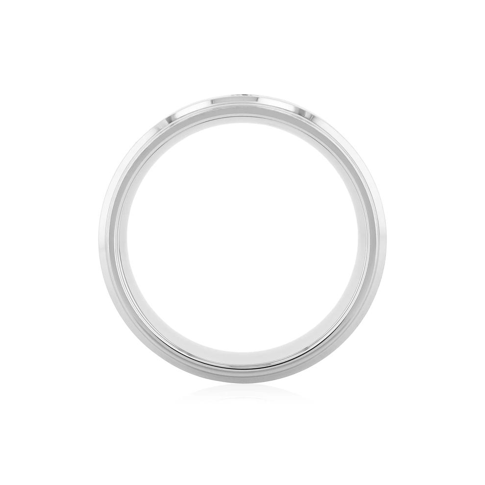 Men's Diamond Band in Stainless Steel, 8MM – Image 2 of 3