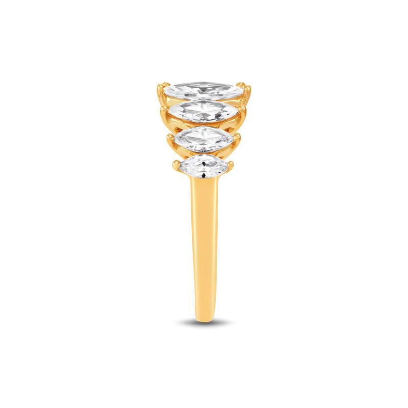 Lab Grown Diamond Marquise Band in 14K Yellow Gold &#40;2 ct. tw.&#41; – Image 3 of 3
