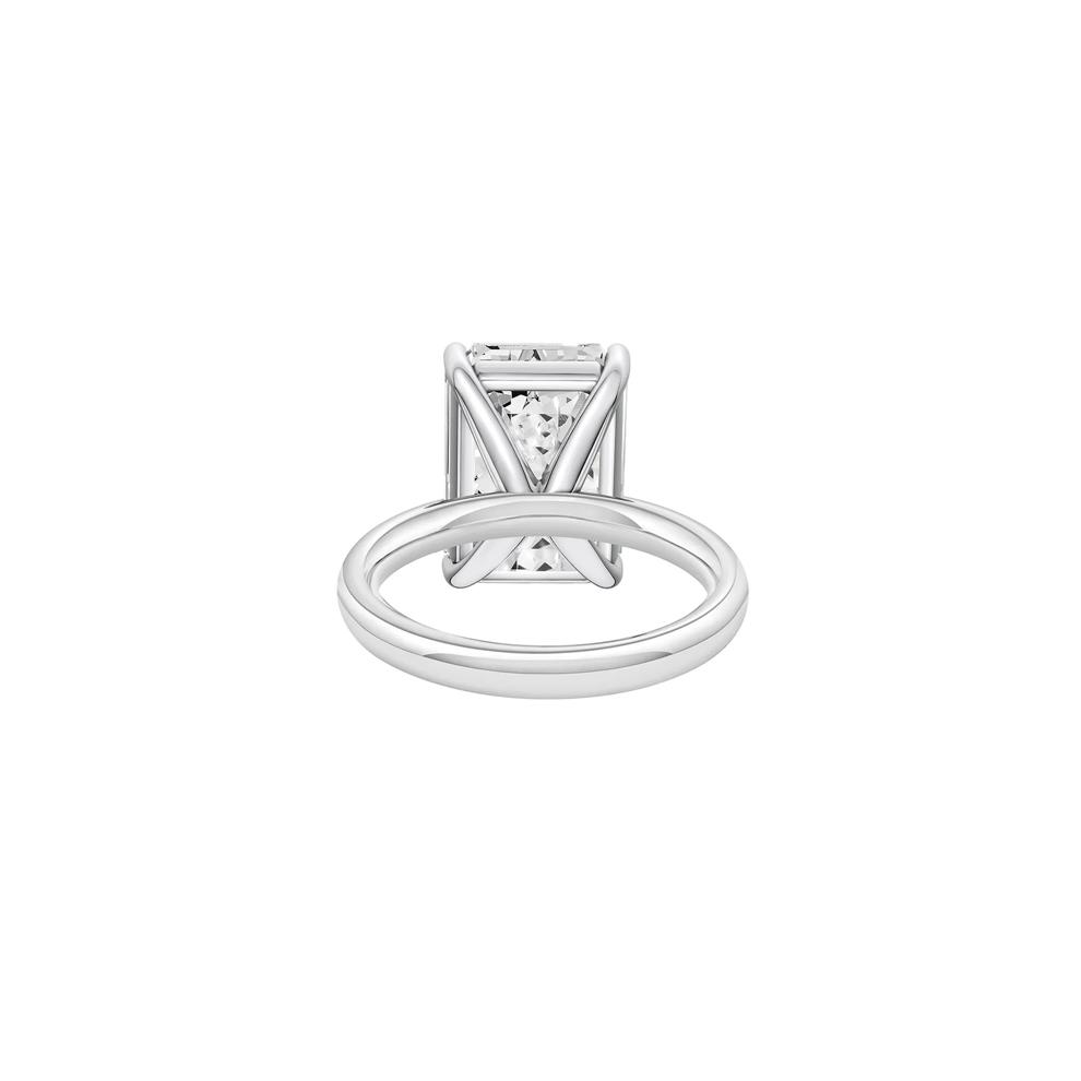 Lab Grown Diamond Emerald-Cut Solitaire Ring in Platinum (8 ct.) – Image 4 of 4