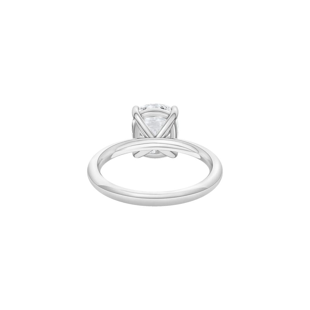 Lab Grown Diamond Elongated Cushion Solitaire Engagement Ring in Platinum (3 ct. tw.) – Image 4 of 4