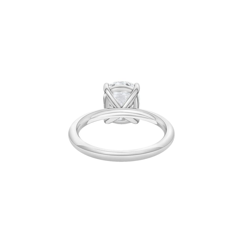 Lab Grown Diamond Elongated Cushion Solitaire Engagement Ring in Platinum (3 ct. tw.) – Image 4 of 4